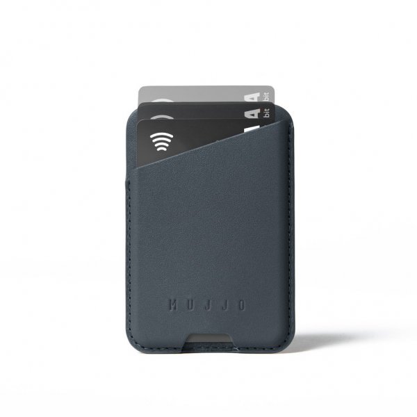 Mujjo MagSafe Kortholder Full Leather Magnetic Wallet Basalt
