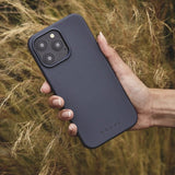 Mujjo iPhone 16 Pro Max Cover Maiz Case Steel Blue