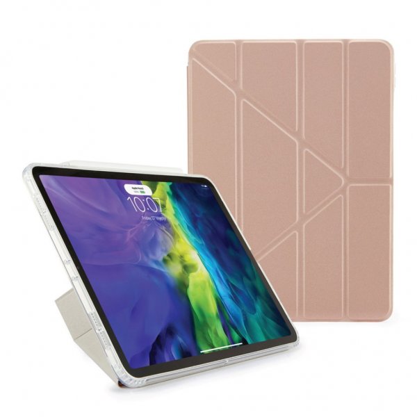 Pipetto iPad Air 10.9 (gen 4/5) Etui Metallic Origami Rosaguld