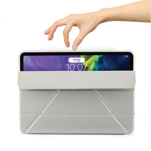 Pipetto iPad Air 10.9 (gen 4/5) Cover Metallic Origami Sølv