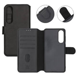 Rvelon Samsung Galaxy S25 Edge Etui 4 Kortlommer Sort