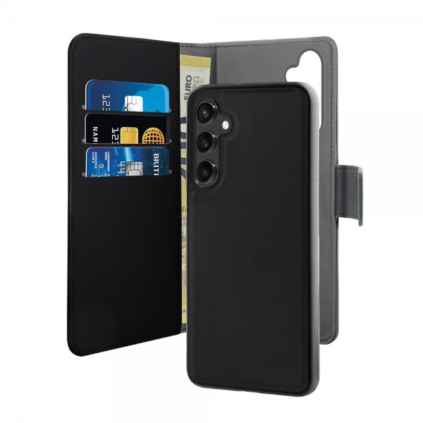 Puro Samsung Galaxy A35 Cover Wallet Detachable 2-i-1 Sort
