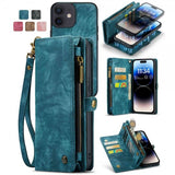 CaseMe iPhone 12/iPhone 12 Pro Etui 008 Series Aftageligt Cover Petrol