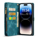 CaseMe iPhone 12/iPhone 12 Pro Etui 008 Series Aftageligt Cover Petrol