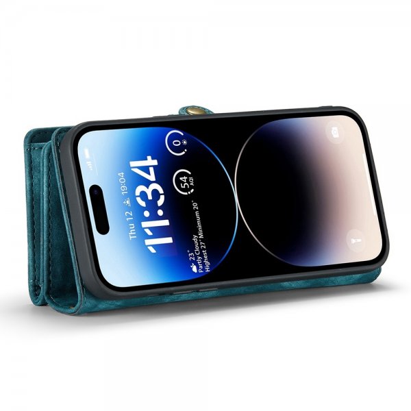 CaseMe iPhone 12/iPhone 12 Pro Etui 008 Series Aftageligt Cover Petrol