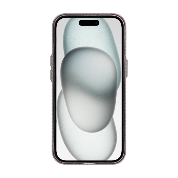 iPhone 15 Cover Kulfibermønster MagSafe Grå