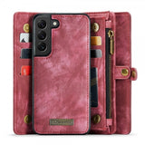 CaseMe Samsung Galaxy S21 FE 008 Series Aftageligt Cover Rød