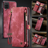 CaseMe Samsung Galaxy A12 Etui 008 Series Aftageligt Cover Rød