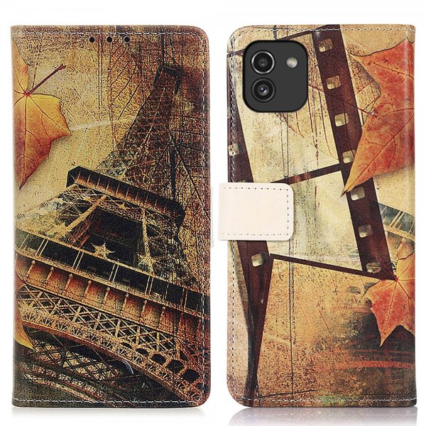 Samsung Galaxy A03 Cover Motiv Eiffeltårnet Efterår