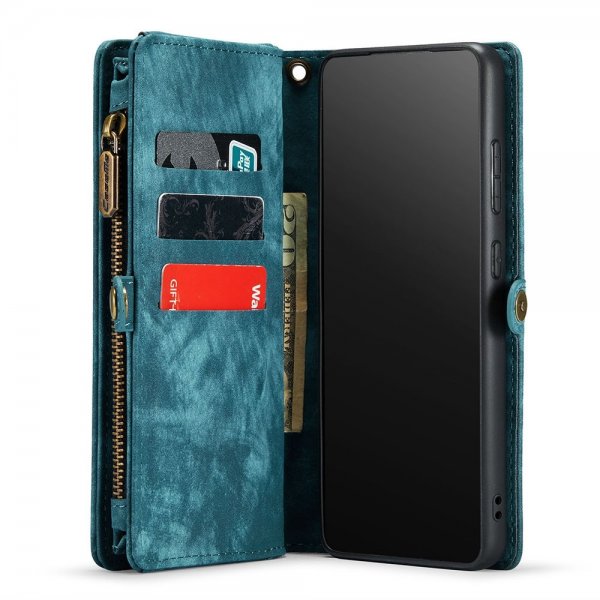 CaseMe Samsung Galaxy S22 Cover 008 Series Aftagelig Shell Petrol