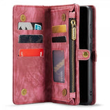 CaseMe Samsung Galaxy S22 Cover 008 Series Aftagelig skal Rød