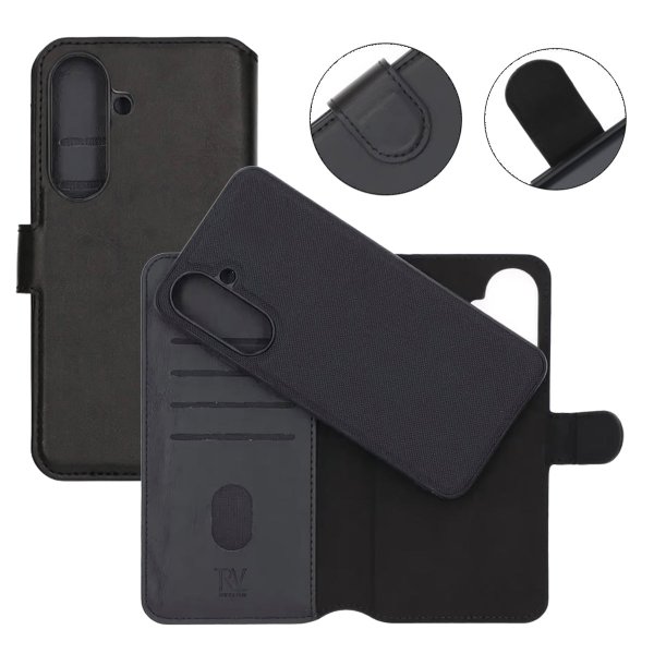 Rvelon Samsung Galaxy A56 Etui Magnetisk Aftageligt Cover Sort