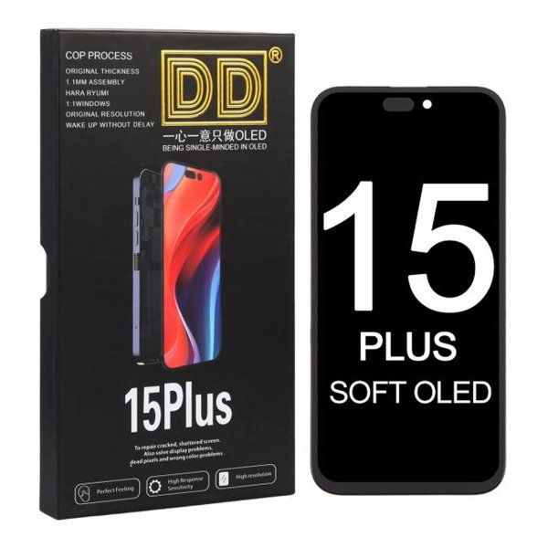 iPhone 15 Plus Soft OLED Skærm - DD