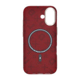 iPhone 17 Cover Aramidfiber MagSafe Tekstur Rød