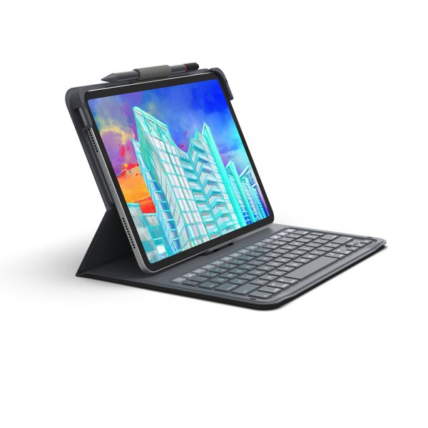 ZAGG iPad 10.9 (gen 10)/iPad 11 (A16) Etui med tastatur Messenger Folio 2 Nordic Layout Charcoal