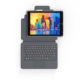 ZAGG iPad 10.2 Etui med tastatur Pro Keys with Trackpad Nordic Sort Grå