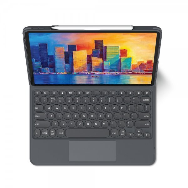 ZAGG iPad Pro 12.9 Etui med tastatur Pro Keys Trackpad Nordisk