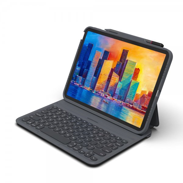 ZAGG iPad 10.9 (gen 10)/iPad 11 (A16) Etui med tastatur Pro Keys Sort Grå