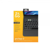 ZAGG iPad Air 11 (M2/M3/M4) Cover med Tastatur Pro Keys 2 Nordisk Layout Sort