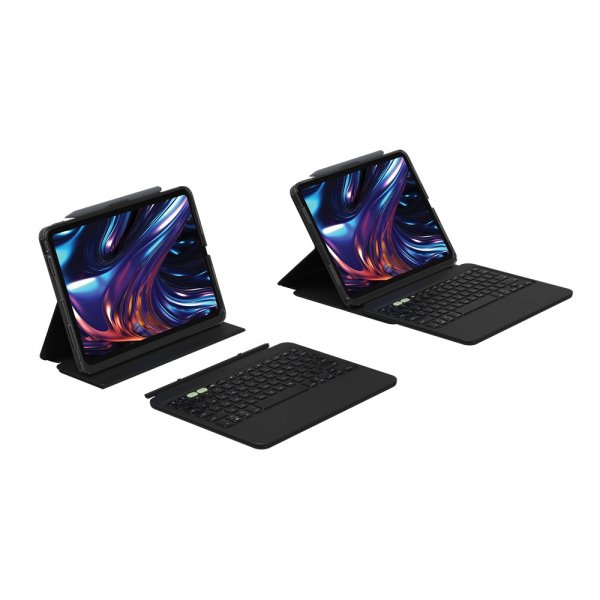 ZAGG iPad Pro 11 (M4/M5) Cover med Tastatur Pro Keys 2 Nordisk Layout Sort