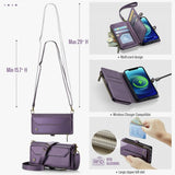 CaseMe iPhone 12/iPhone 12 Pro Etui C36 Serie Lilla