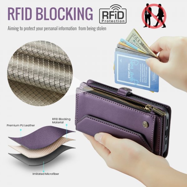 CaseMe iPhone 12/iPhone 12 Pro Etui C36 Serie Lilla