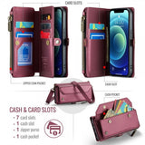 CaseMe iPhone 12/iPhone 12 Pro Etui C36 Serie Rød