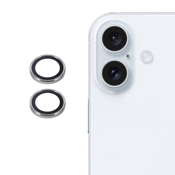 iPhone 17 Kamerabeskyttelse i Hærdet Glas Grå
