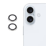 iPhone 17 Kamera Beskyttelsesglas i Hærdet Glas Sølv