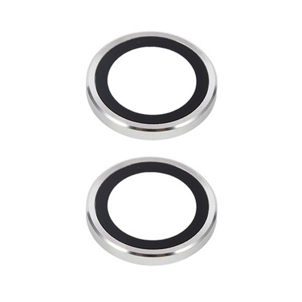 iPhone 17 Kamera Beskyttelsesglas i Hærdet Glas Sølv