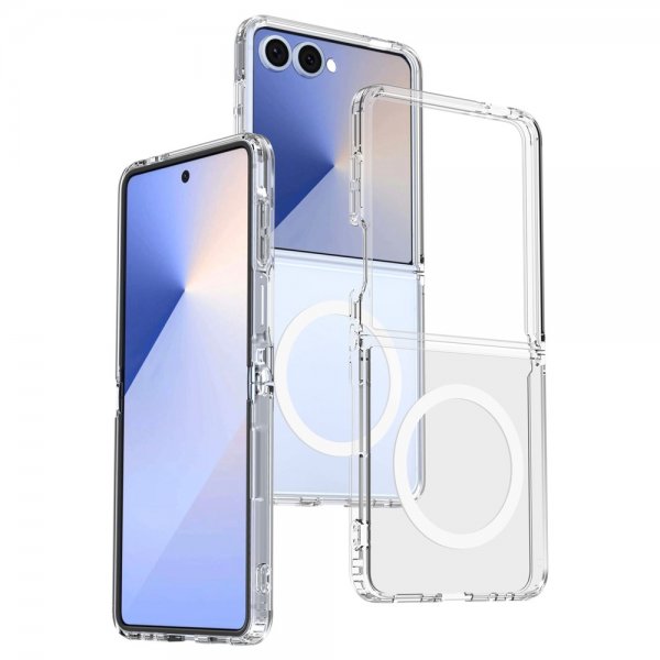 Nordic Covers Samsung Galaxy Z Flip 7 Cover Feather Series MagSafe Transparent