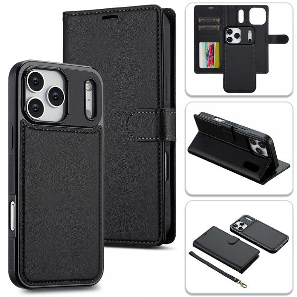 Nordic Covers iPhone 17 Pro Etui med aftageligt MagSafe-cover Raven Black