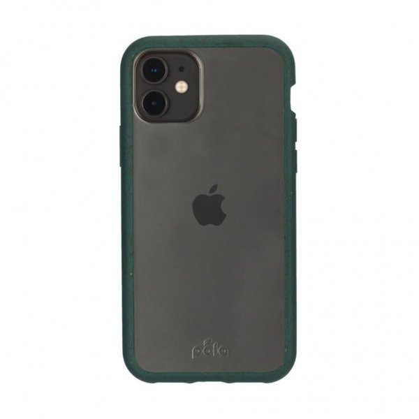 Pela iPhone 11 Cover Eco Friendly Clear Grøn