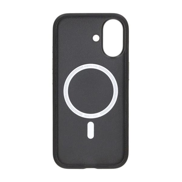 iPhone 17 Cover Kunstlæder MagSafe Sort