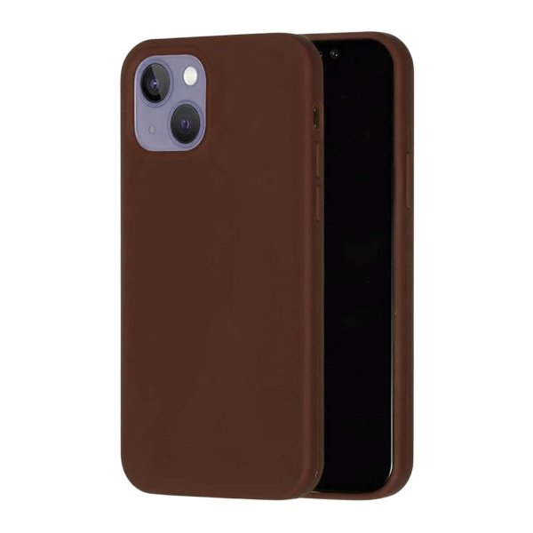 Rvelon iPhone 13/iPhone 14 Cover Silikone MagSafe Brun