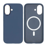 iPhone 17 Cover Kunstlæder MagSafe Blå