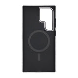Samsung Galaxy S24 Ultra Cover Kulfibermønster MagSafe Sort