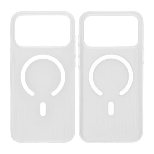 iPhone 17 Pro Max Cover Bølget MagSafe Hvid