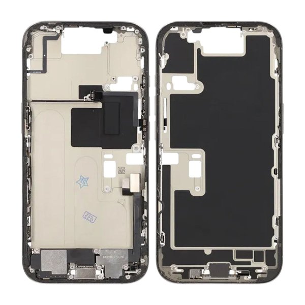 Mellemramme med smådele til iPhone 16 Pro - Naturlig Titanium OEM