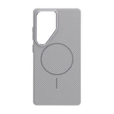 Samsung Galaxy S25 Ultra Cover Kulfibermønster MagSafe Grå
