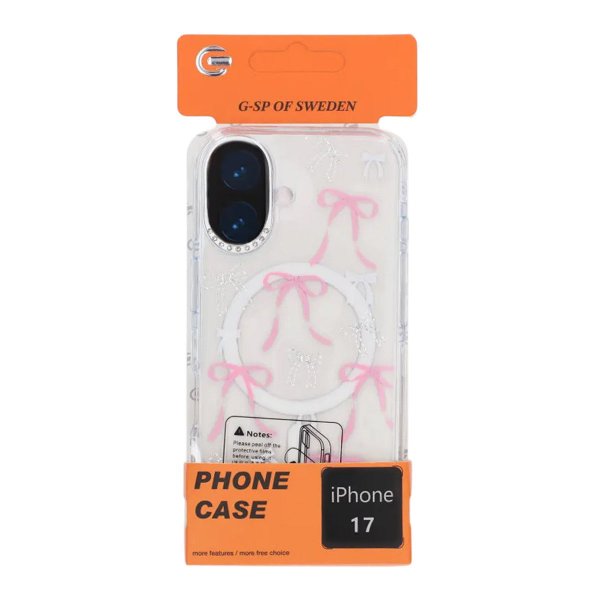 iPhone 17 Cover Mønster MagSafe Sløjfe