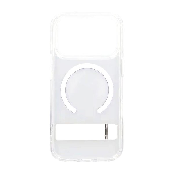 Rvelon iPhone 17 Pro Max Cover med Stander MagSafe Transparent