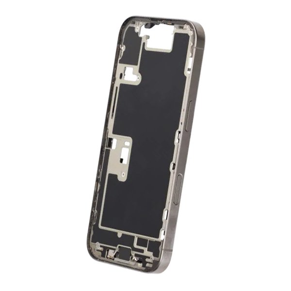Mellemramme med smådele til iPhone 16 Pro - Naturlig Titanium OEM