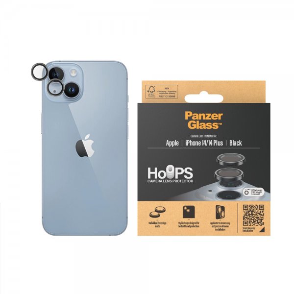 PanzerGlass iPhone 14/iPhone 14 Plus Kamerabeskyttelse Hoops