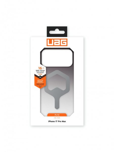 Urban Armor Gear (UAG) iPhone 17 Pro Max Cover Plyo MagSafe Black/Clear Ombré