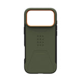 Urban Armor Gear (UAG) iPhone 17 Pro Max Cover Civilian MagSafe Olive/Orange