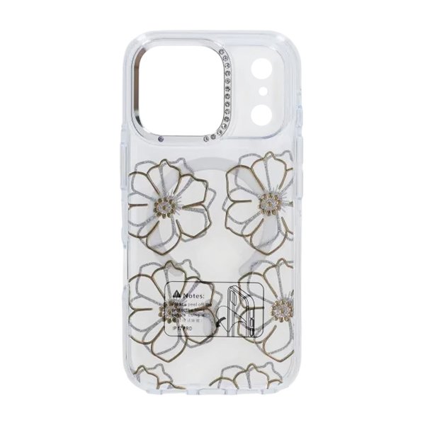 iPhone 17 Pro Cover Mønster MagSafe Blomster