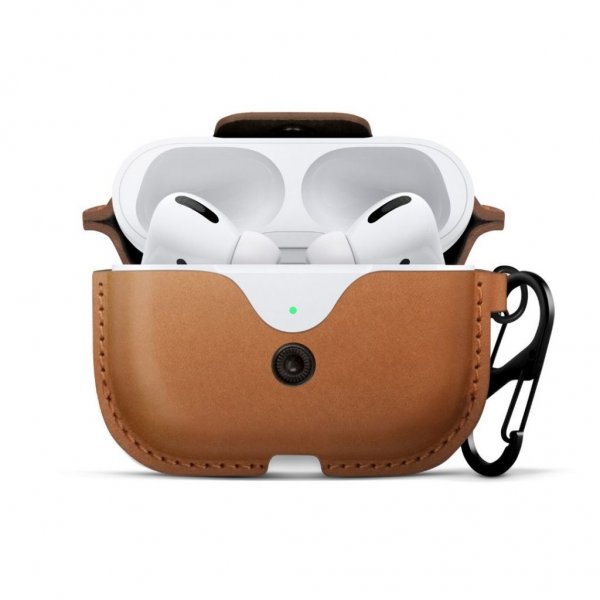 Twelve South AirSnap Pro Etui til AirPods Pro Cognac