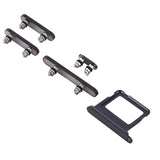Knapper og SIM-kortholder til iPhone 16 og 16 Plus - Sort