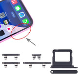 Knapper og SIM-kortholder til iPhone 16 og 16 Plus - Sort